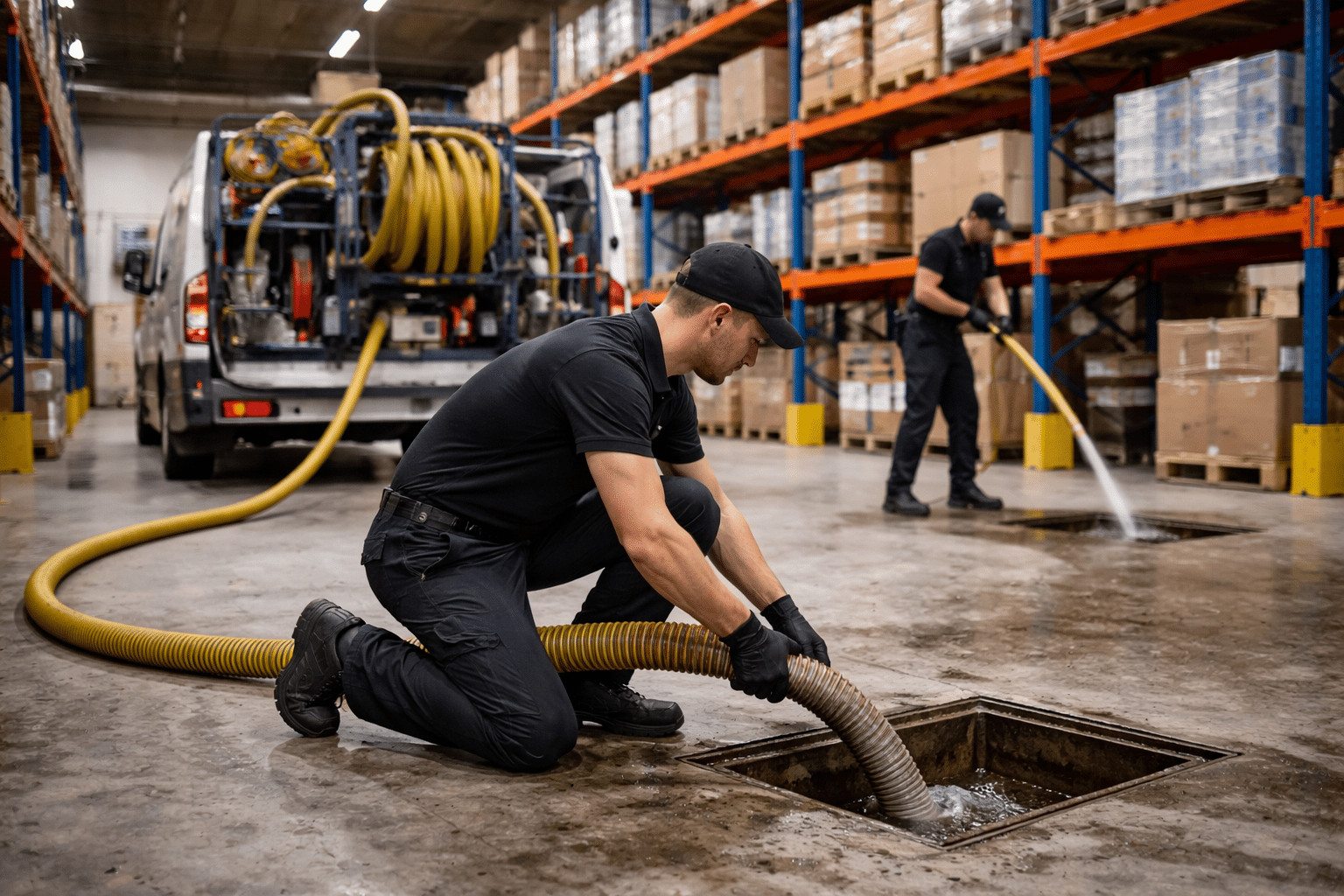 assainissement entrepôt