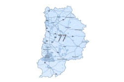 Carte du département de la Seine-et-Marne (77) - Zones d'intervention